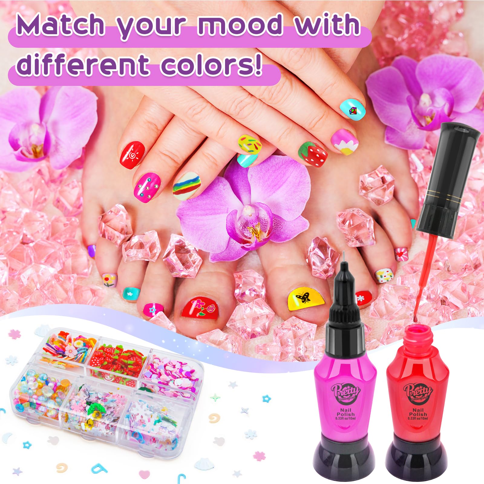 BATTOP glitter stickers and gems ready for quick colorful decorations.