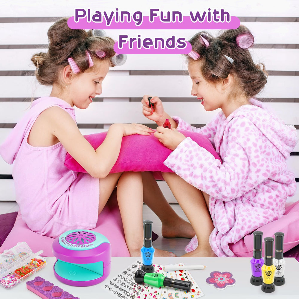 BATTOP kid-friendly nail art kit ideal for playdates and parties.