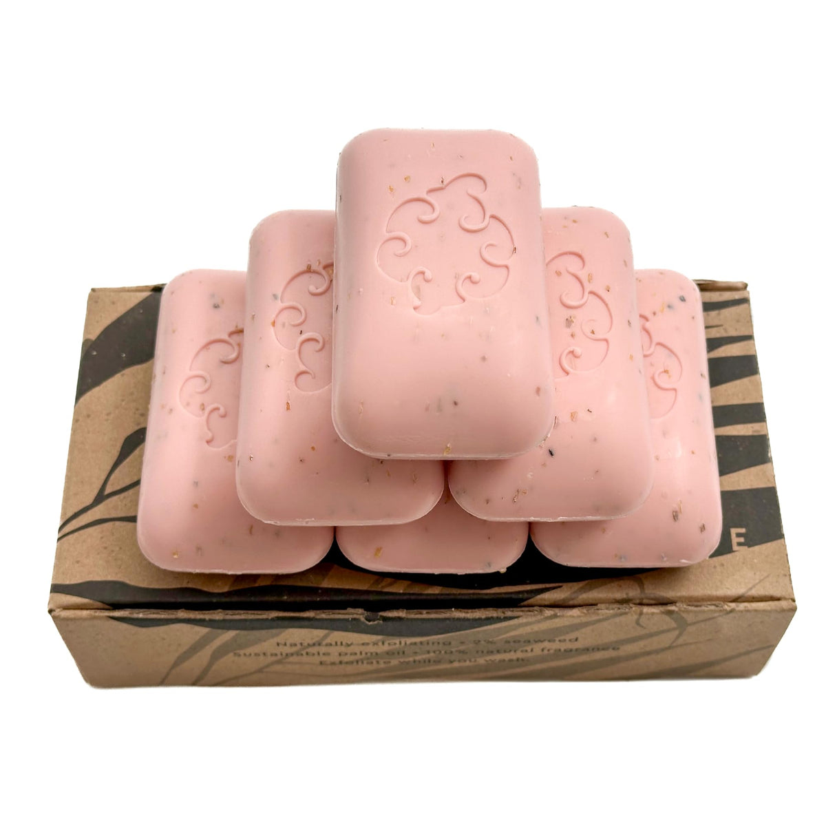 Baudelaire exfoliating grapefruit loofa soap with seaweed for gentle exfoliation