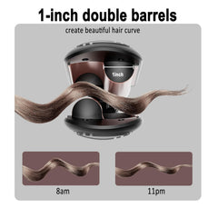 BAUTIA tourmaline ceramic-coated barrels for shiny, smooth styling.