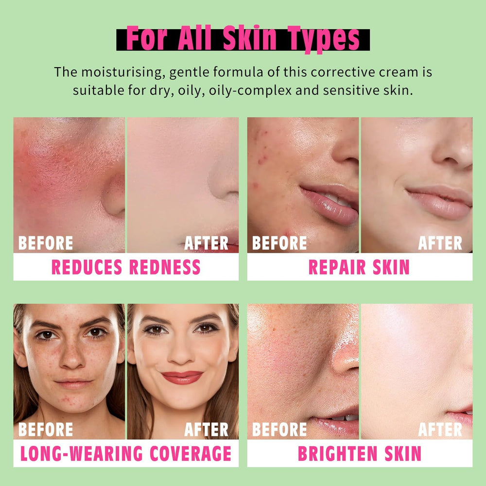 Bayfree tinted moisturizer on face with SPF 22 protection.