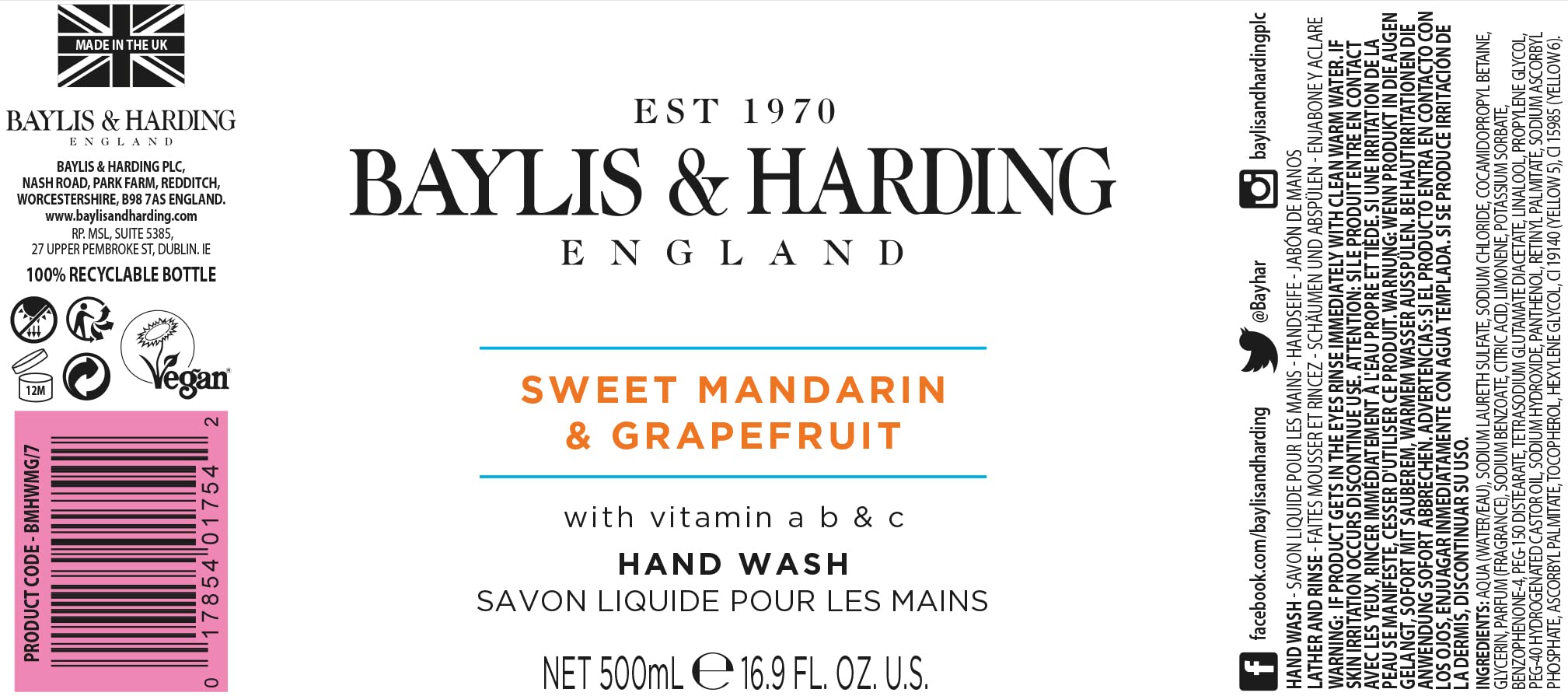 Kitchen or bathroom scene with the 500ml dispenser ready for daily use.