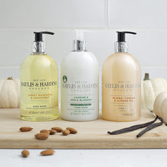 Vegan-friendly hand wash packaging from Baylis and Harding