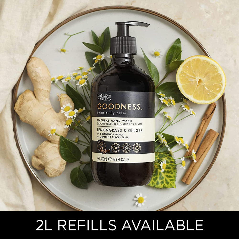 Baylis & Harding refill-solution image inviting extended use with refill options.