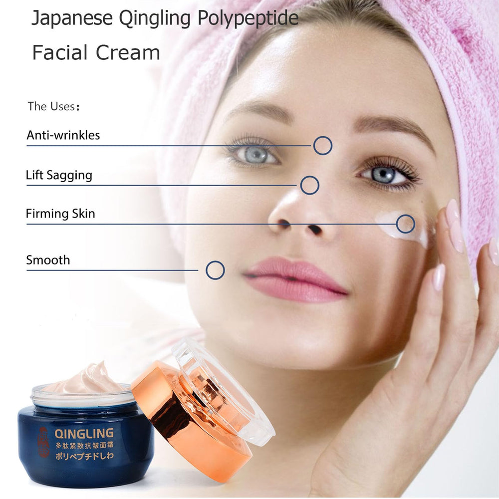 Baysea polypeptide cream texture close-up highlights nourishing, fast-absorbing formula.