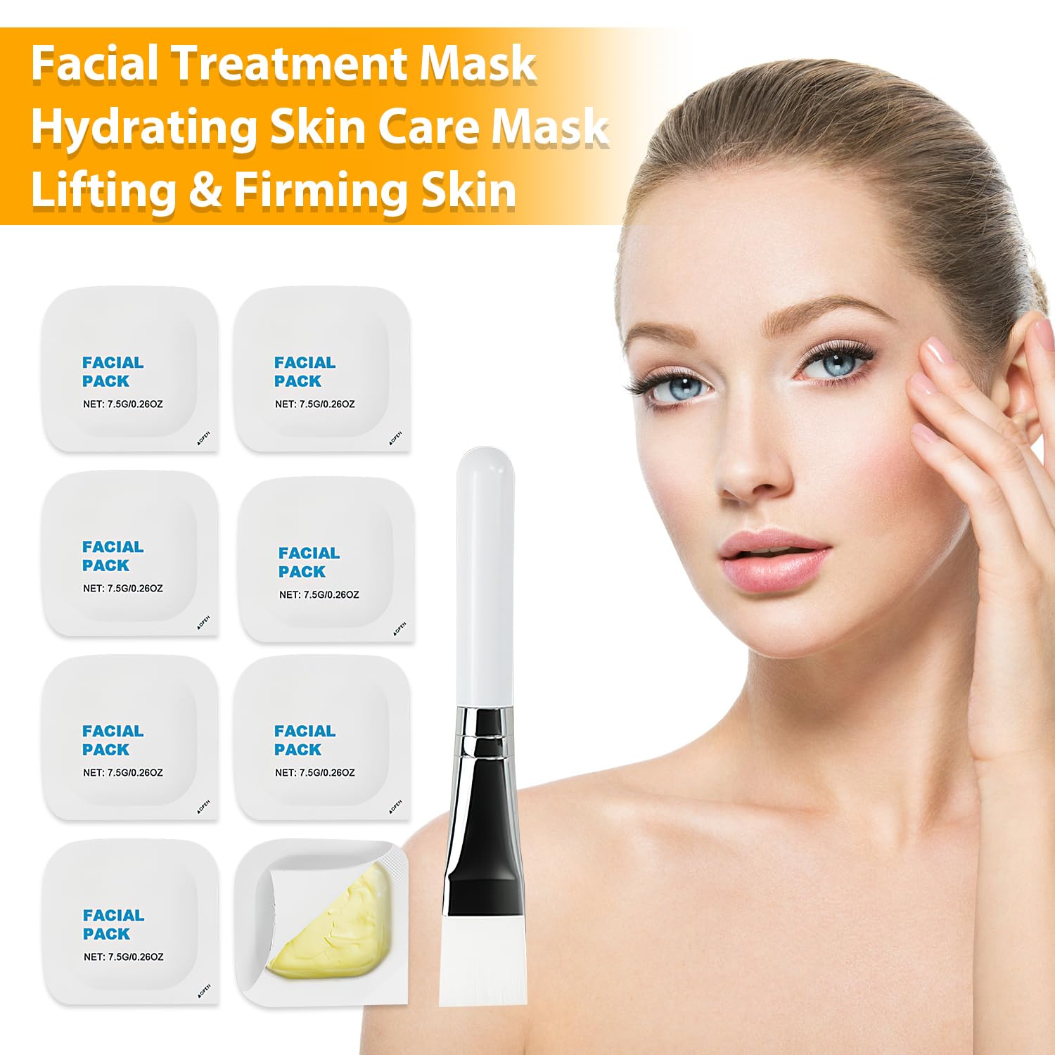 Baysea Zombie Mask application on skin showing even texture and hydration.