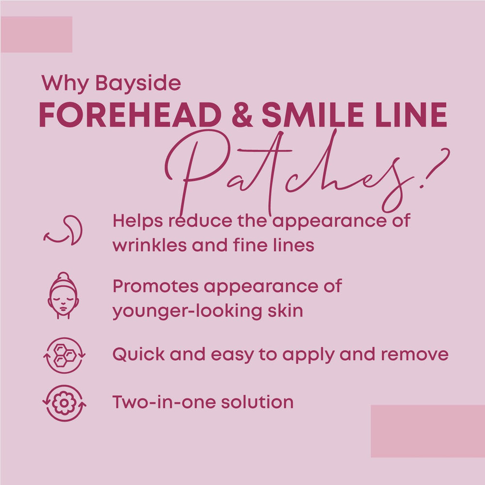 Bayside Patches with hyaluronic acid and aloe soothe and hydrate skin.