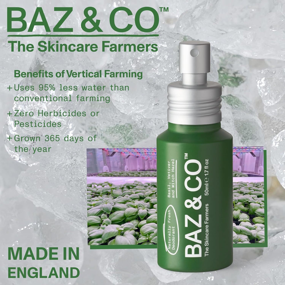 BAZ & CO Naturally Fresh travel-size deodorant compact ideal for on-the-go use.