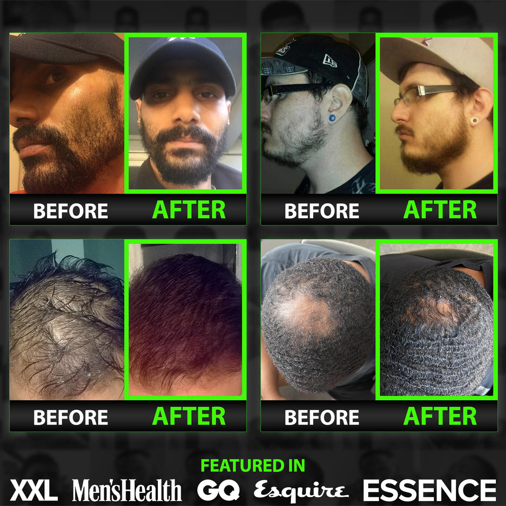 BBS Best Beard Stuff GROW beard wash being applied to beard for softness.