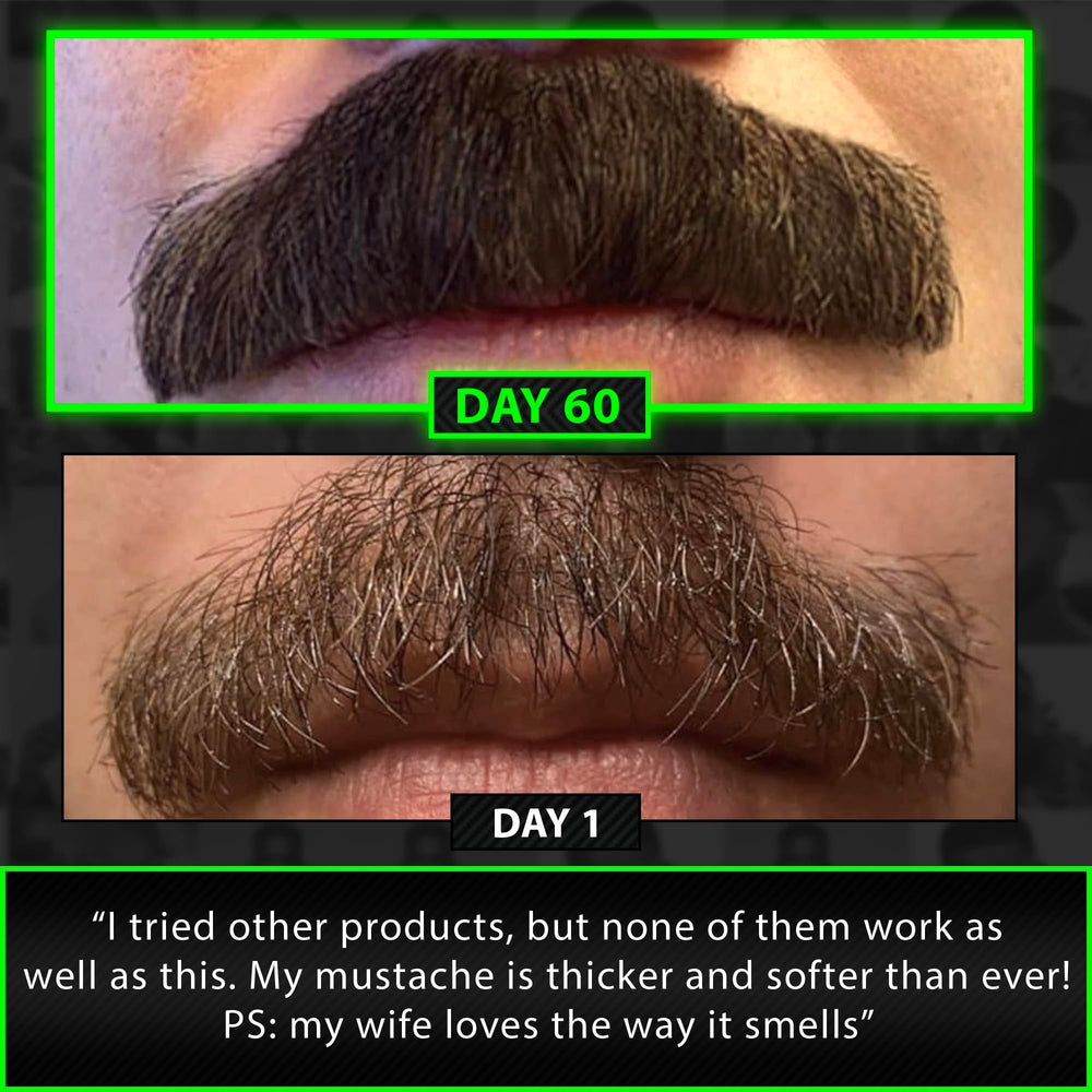 Close-up of GROW serum texture creating fuller beard