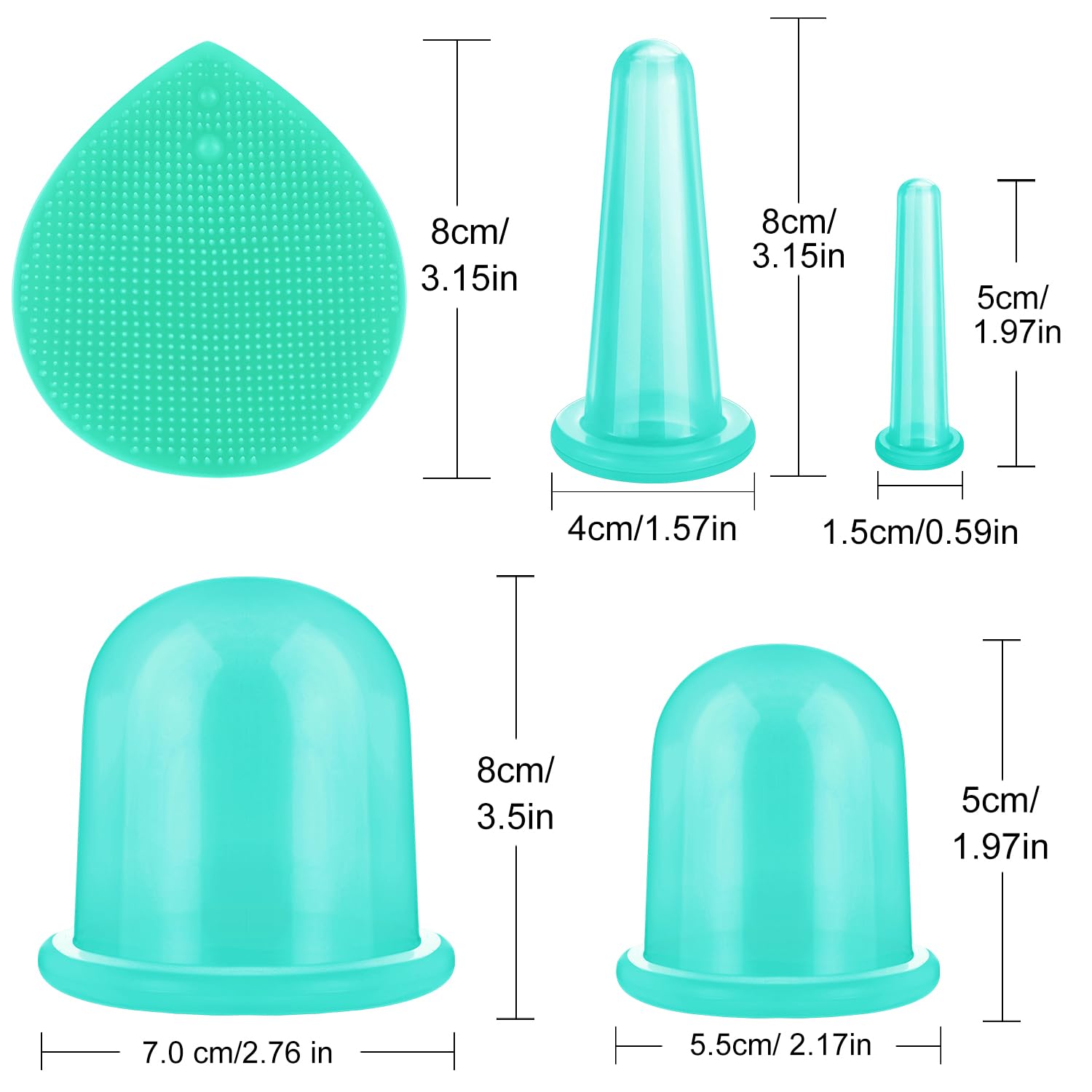 BBTO facial cupping medium cup for facial and neck massage