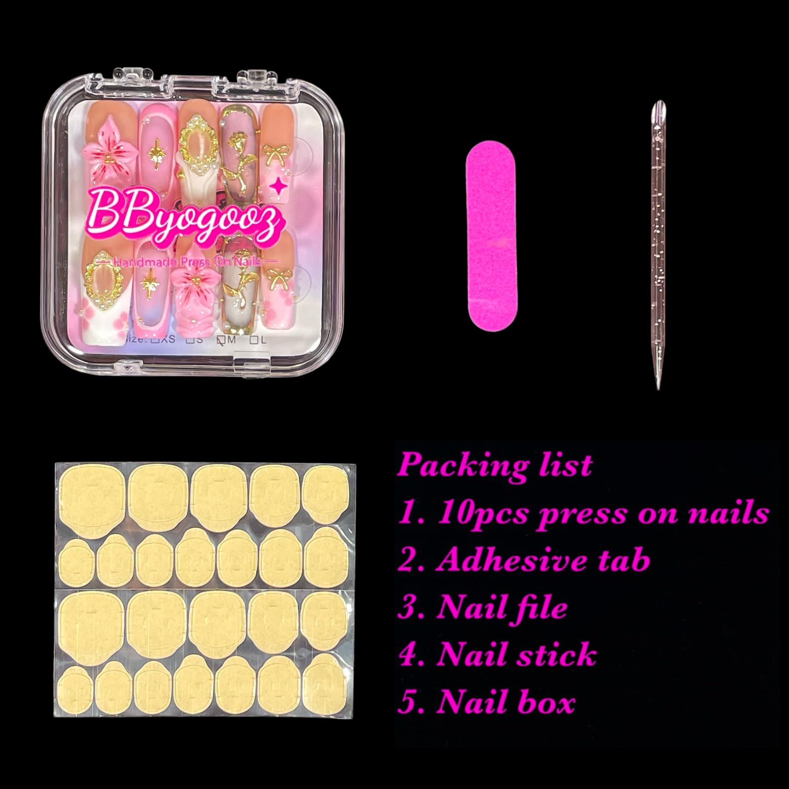 BByogooz application preview showing easy press-on fit