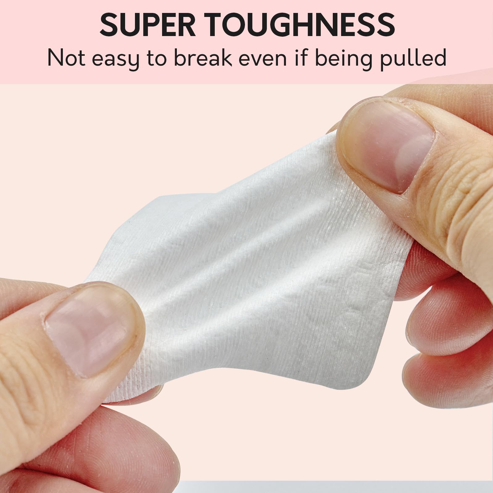 BCOWOS eyelash extension wipes are lint-free for precise glue cleanup.