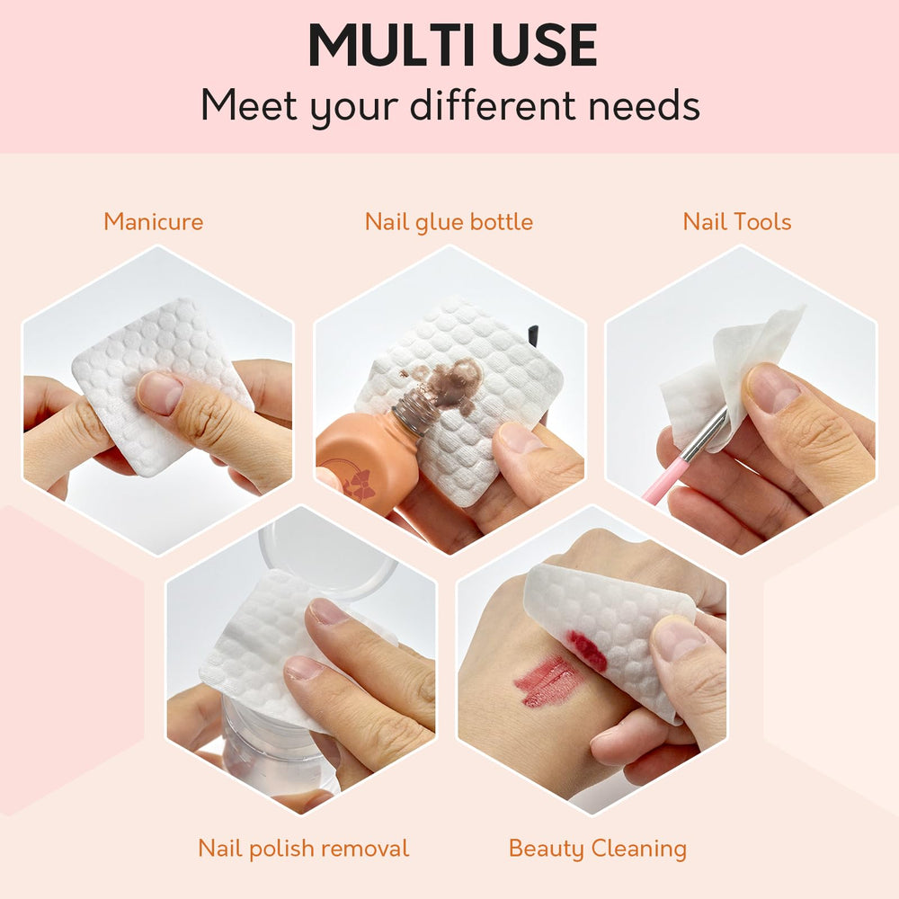 BCOWOS manicure and pedicure wipes clean tools and fingertips.