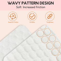 BCOWOS textured remover pads hold acetone for quick polish removal.