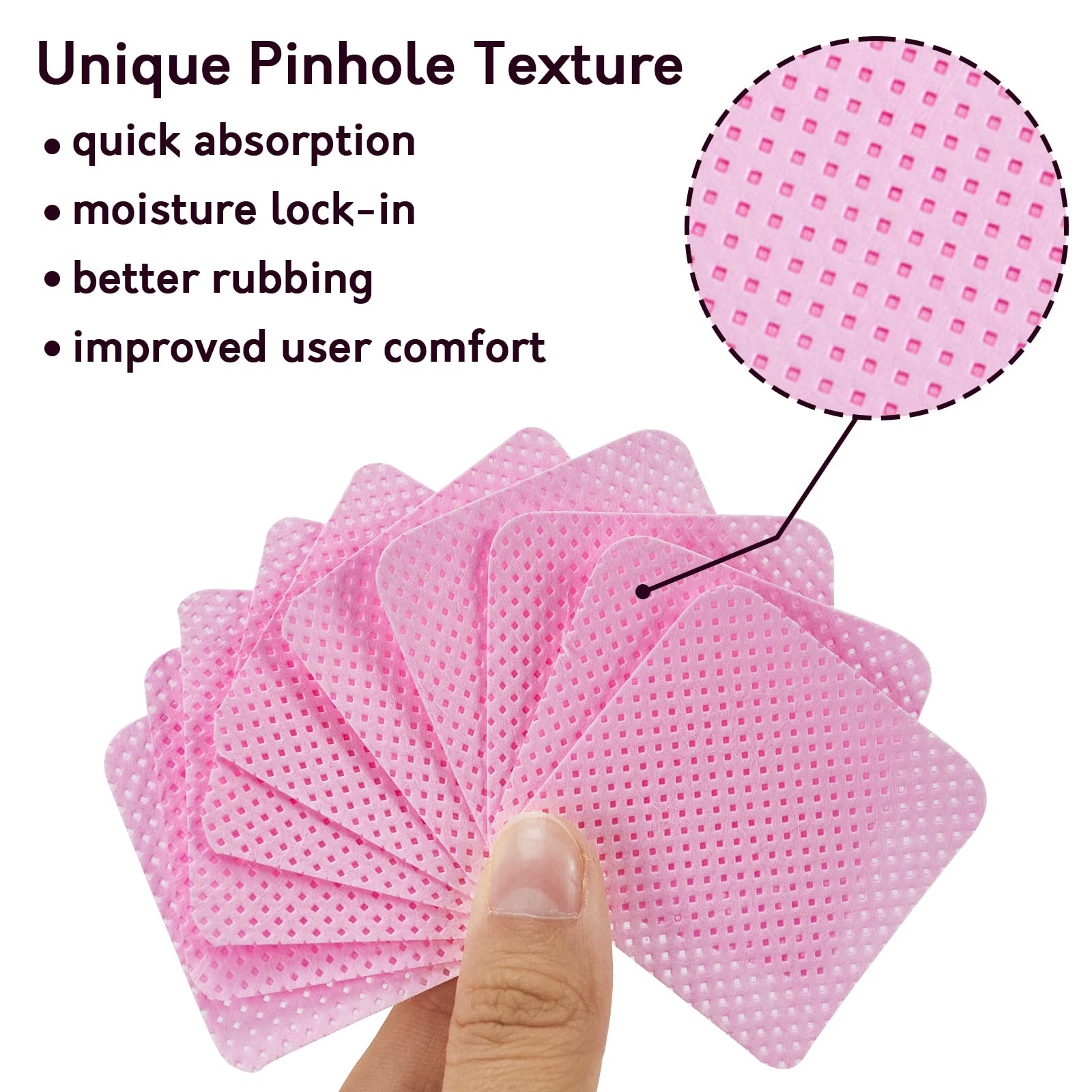 BCOWOS two-inch wipes easy to grip during manicures