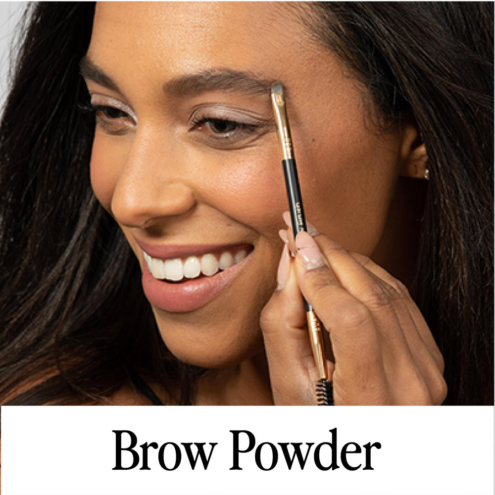 Billion Dollar Brows Blonde brow powder finish on brows looks natural and fuller.
