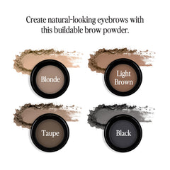 Billion Dollar Brows Blonde shade swatch shows soft, blendable texture for natural fullness.