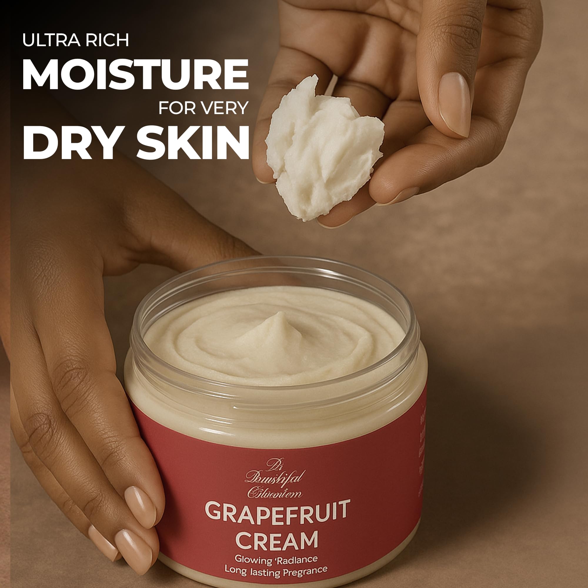 BE BEAUTIFUL EXTENSIONS application-routine with grapefruit body butter