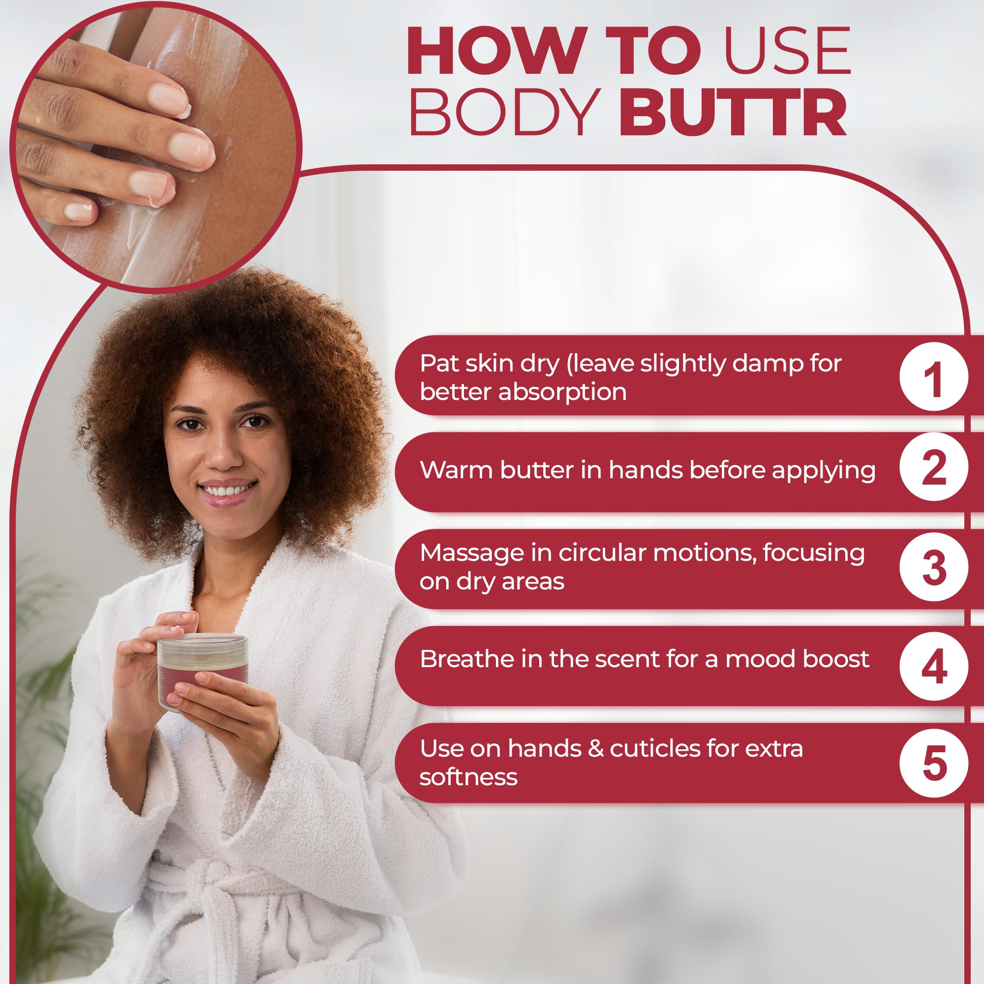 BE BEAUTIFUL EXTENSIONS non-greasy-finish on skin after use