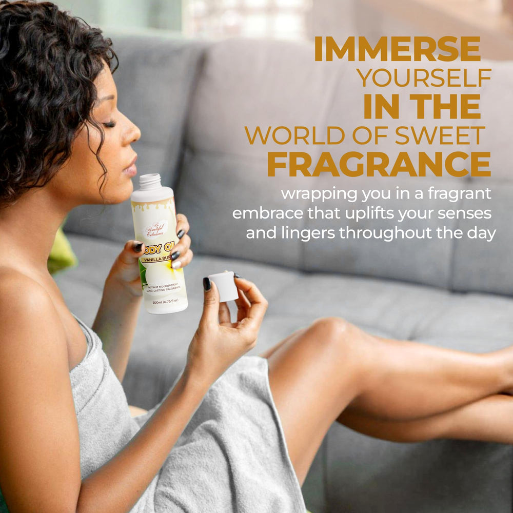 BE BEAUTIFUL EXTENSIONS body oil daily radiance for no-makeup days.
