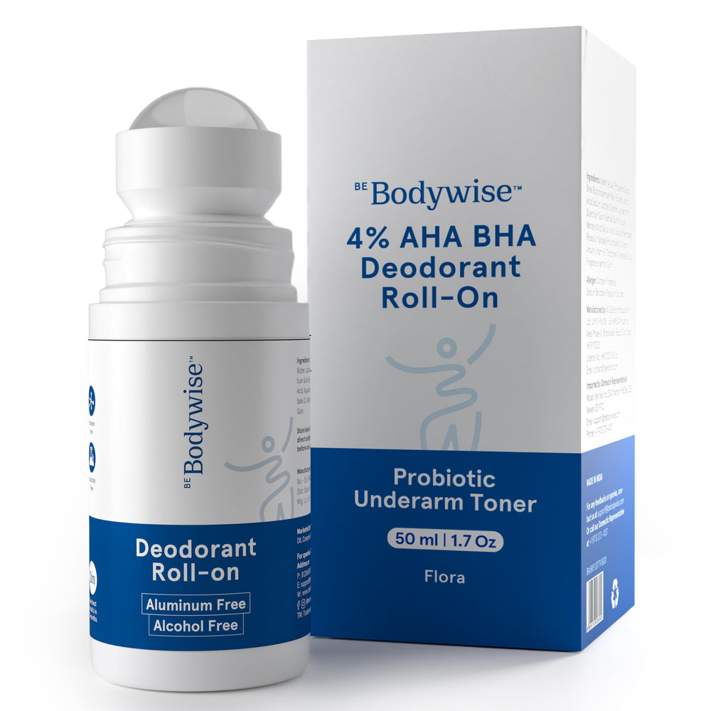 Be Bodywise floral-scent roll-on bottle for all-day freshness
