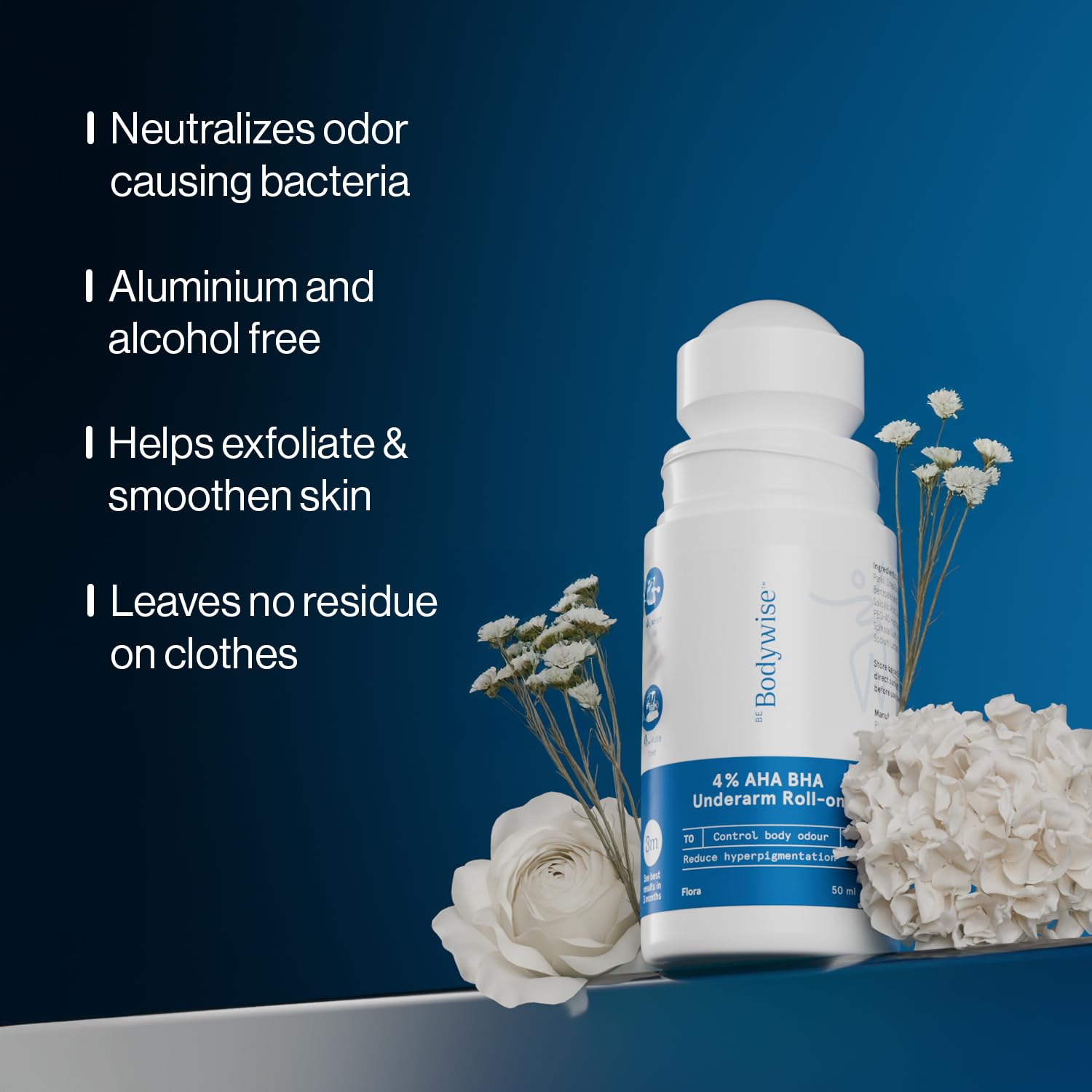 Be Bodywise underarm application on clean skin for daily freshness