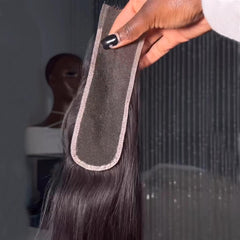 BEEOS bleached knots on natural black hair ready for dye or styling.