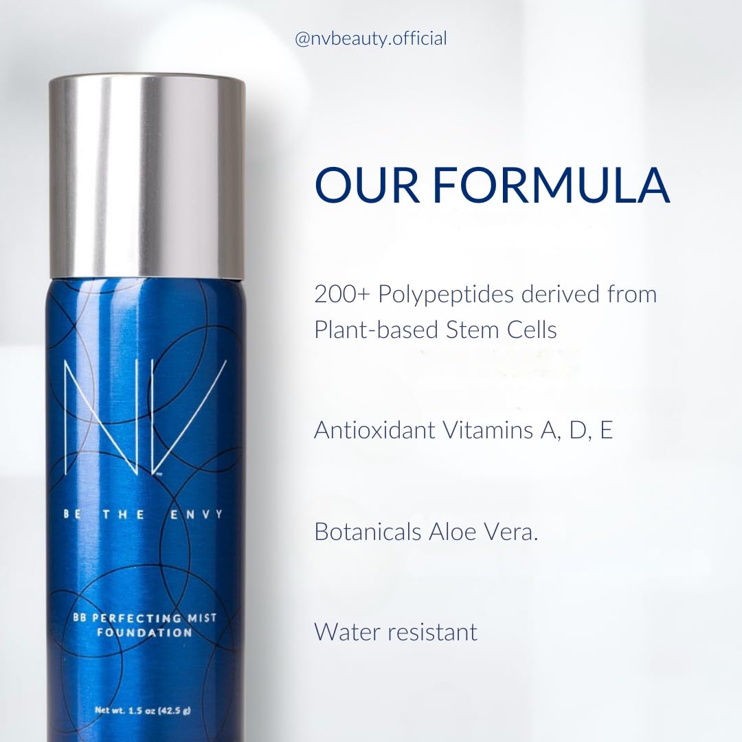 BE THE ENVY NV packaging highlights clean beauty and hypoallergenic benefits