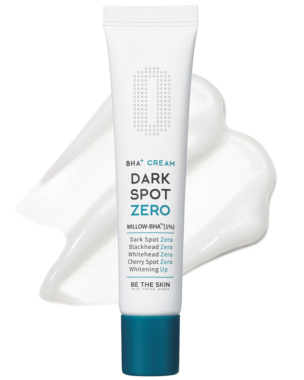 BE THE SKIN BHA+ Dark Spot Zero Cream tube for targeted dark spot care and hydration.