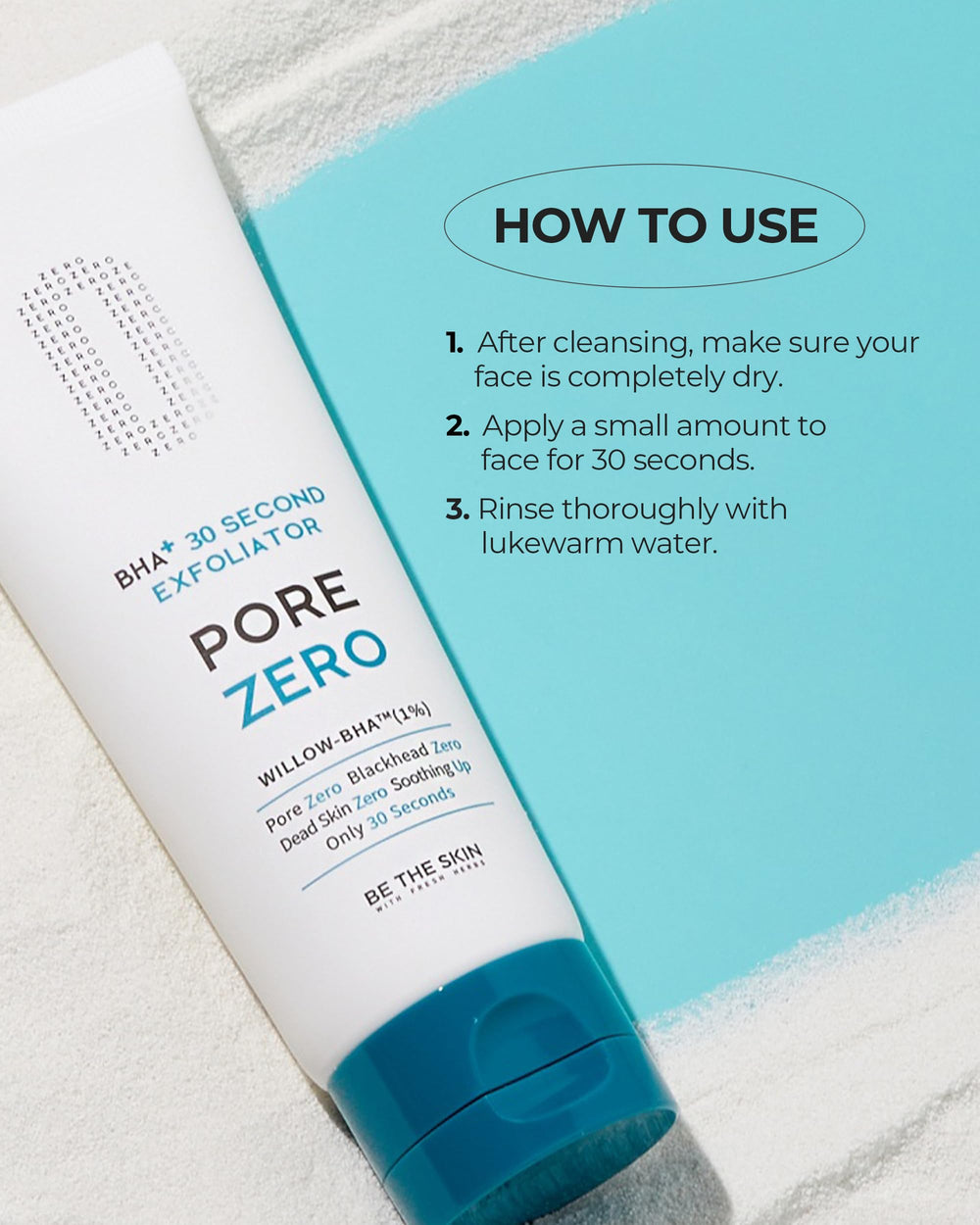 BE THE SKIN packaging on shelf highlights Korean skincare heritage.
