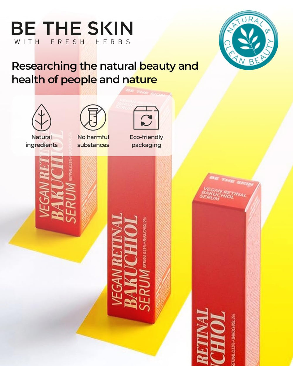 BE THE SKIN glow after use suggesting radiant, healthy-looking skin