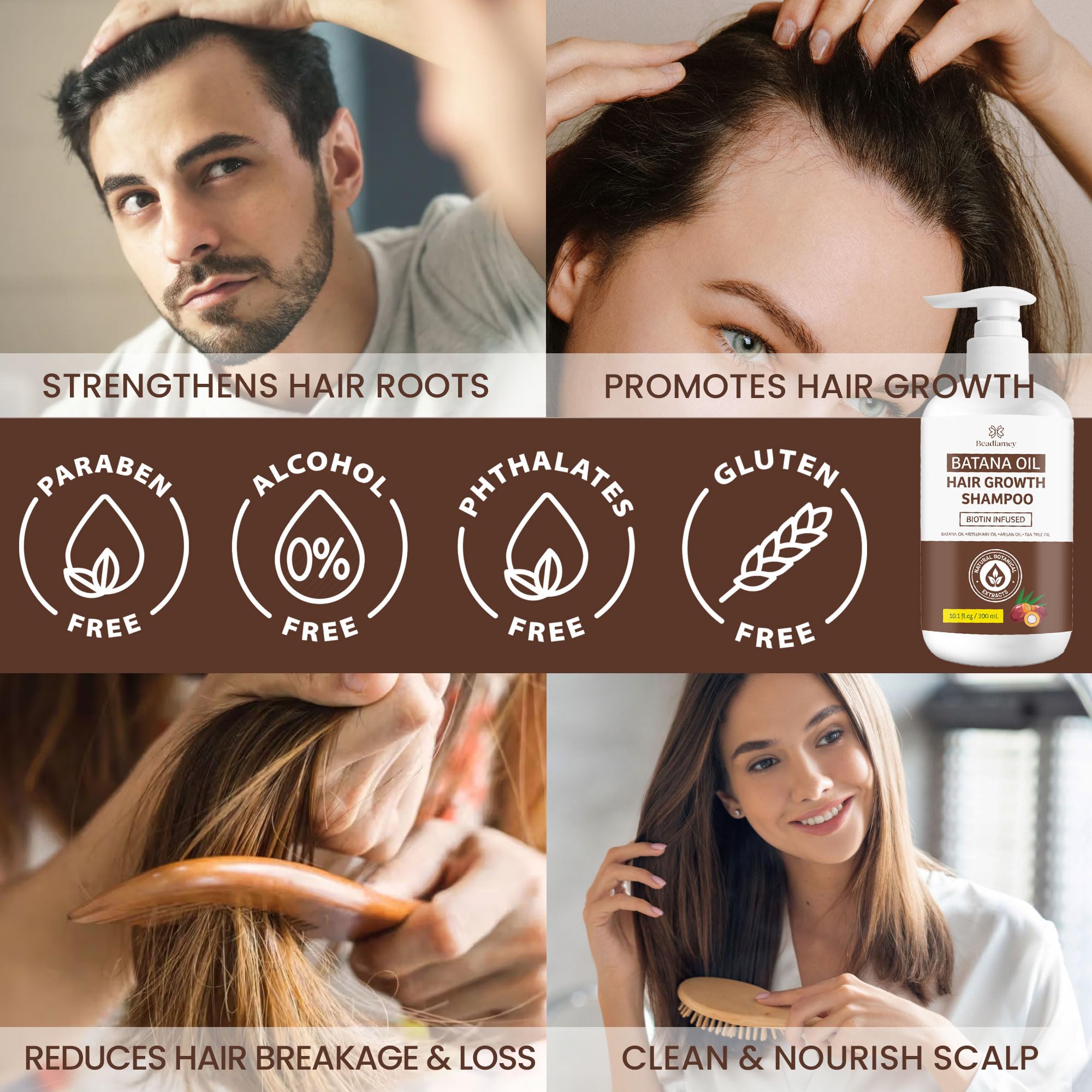 Beadlamey Root Activator Batana Oil Shampoo after workout scalp refresh
