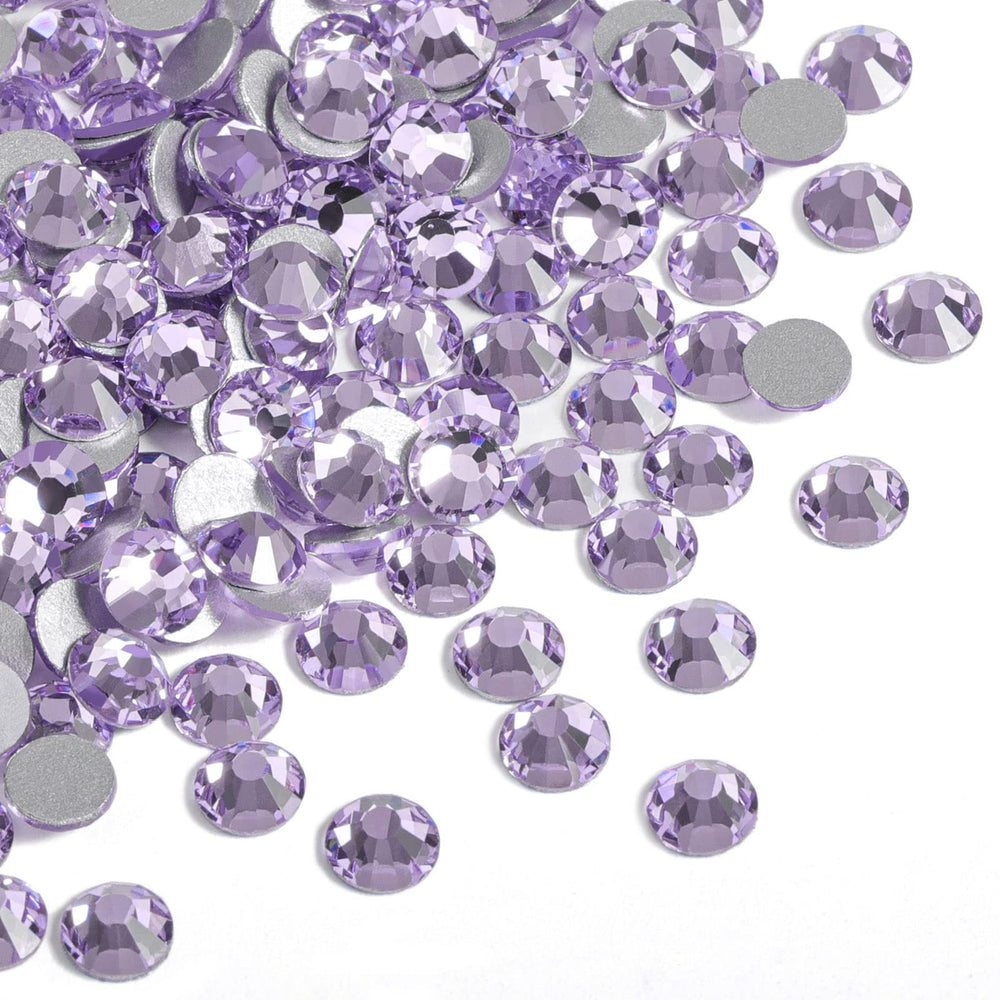 Beadsland 2880pcs violet flatback rhinestones for nails and crafts.