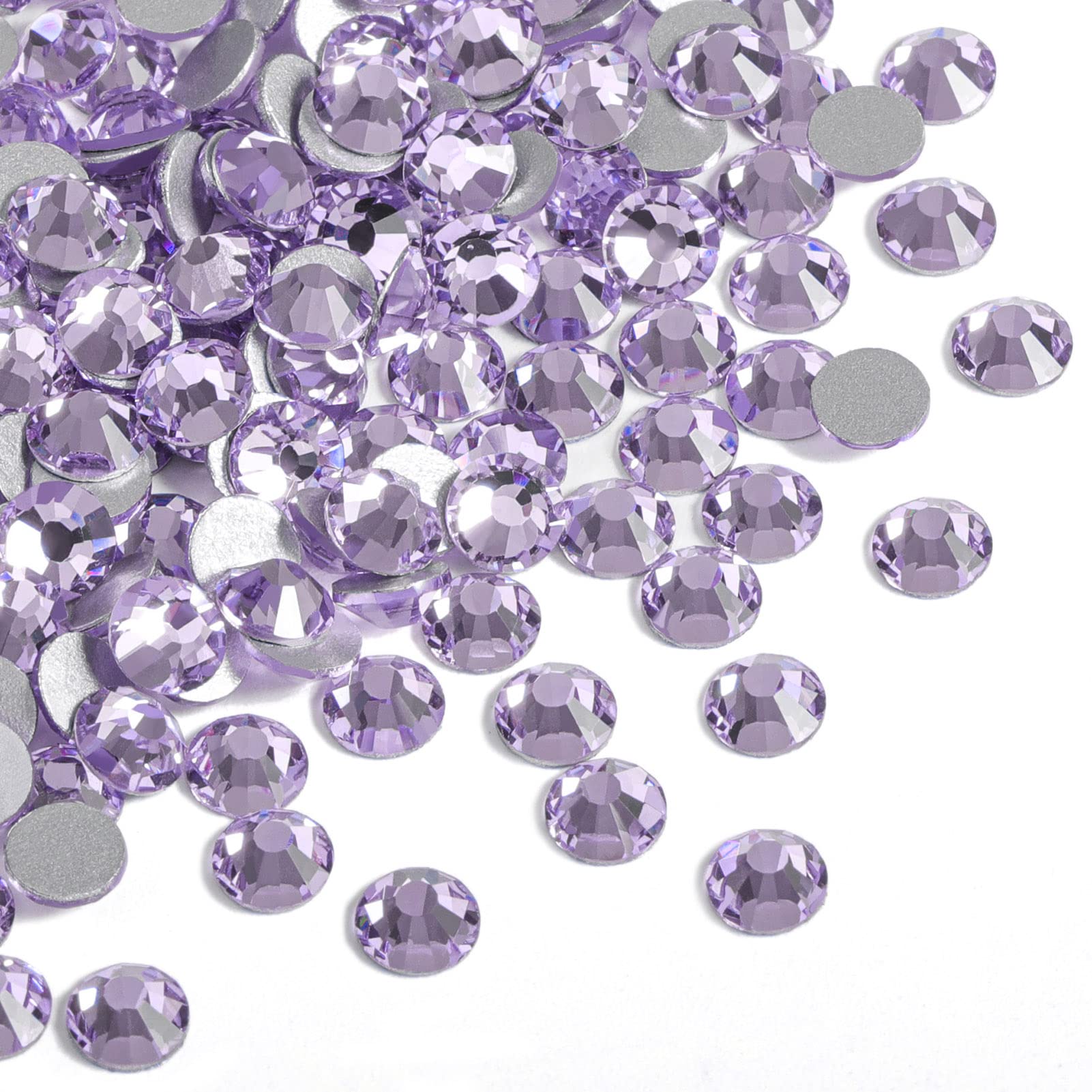 BEADSLAND violet flatback rhinestones for nail art sparkle