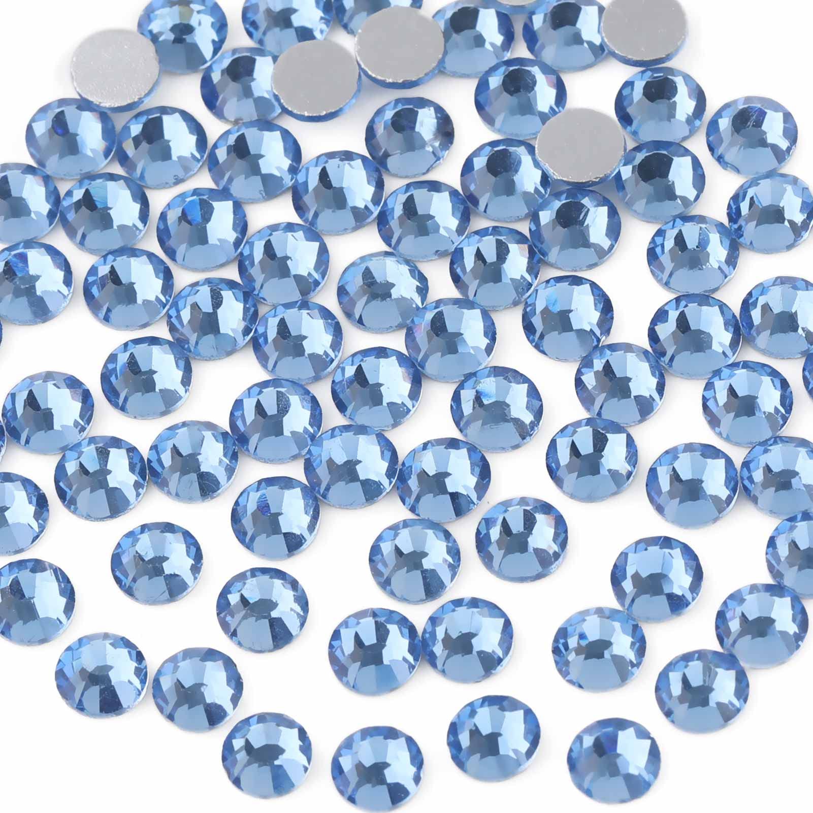 Beadsland close-up of glue-ready rhinestones for precise placement