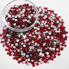 BEADSLAND red flatback rhinestones sparkle on clothes and accessories