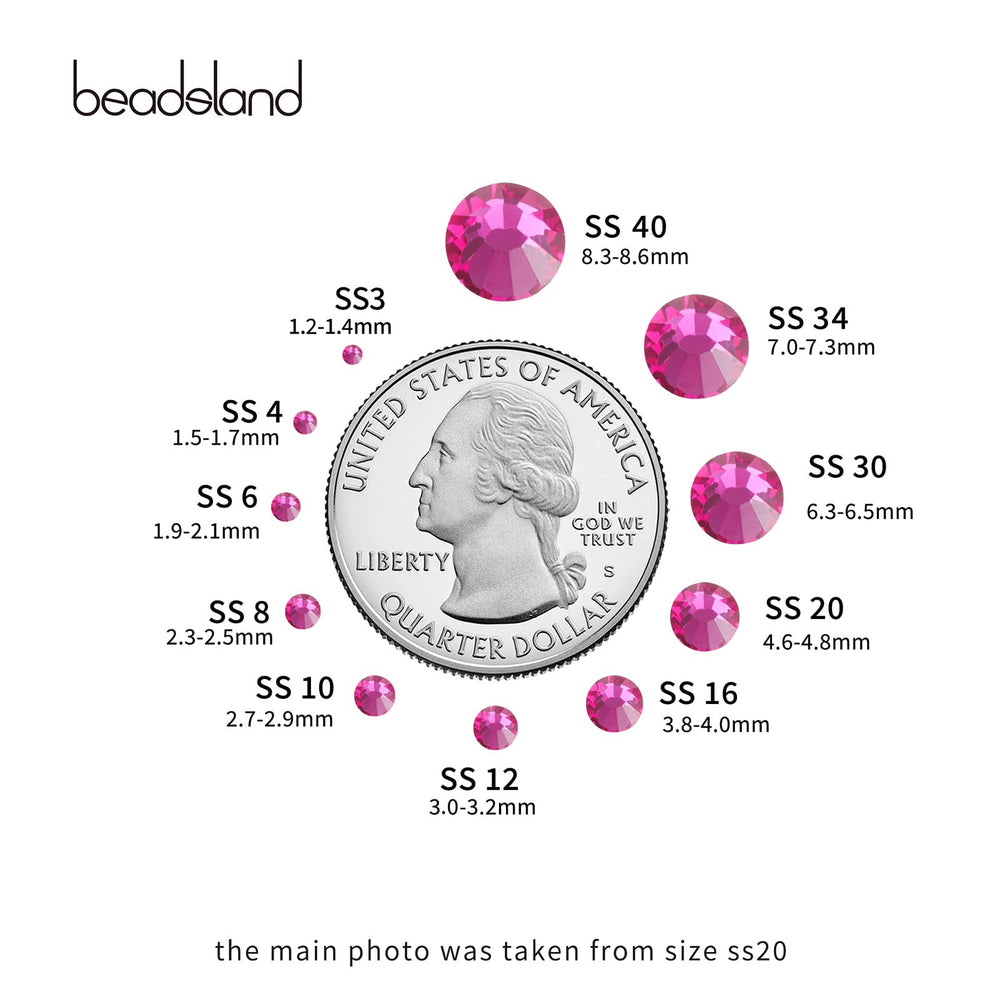 Beadsland crystal flatbacks add sparkle to bags, shoes, and accessories.