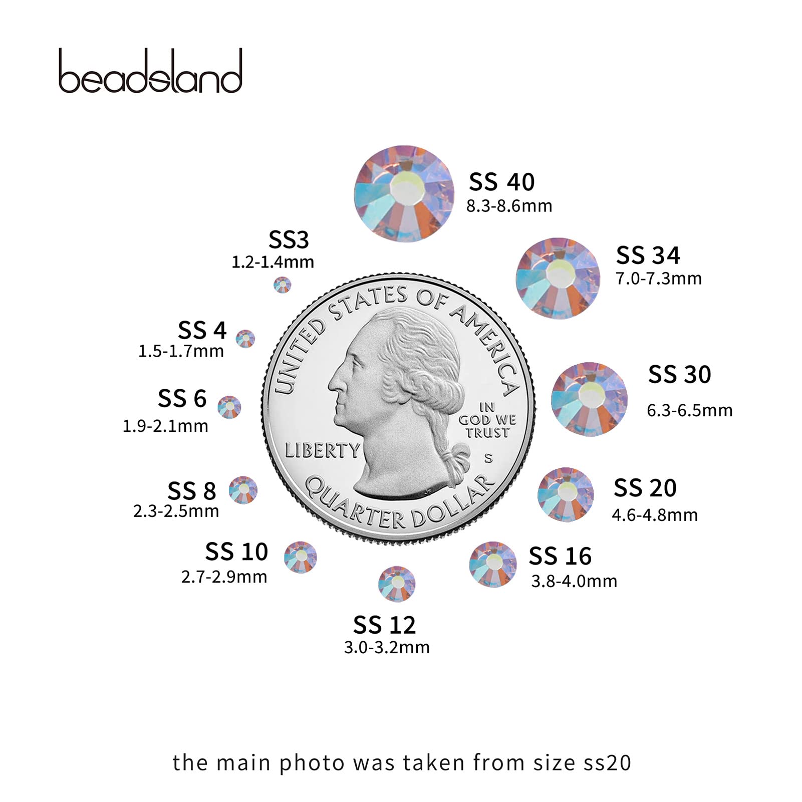 Beadsland craft and decor rhinestones on clothing and accessories