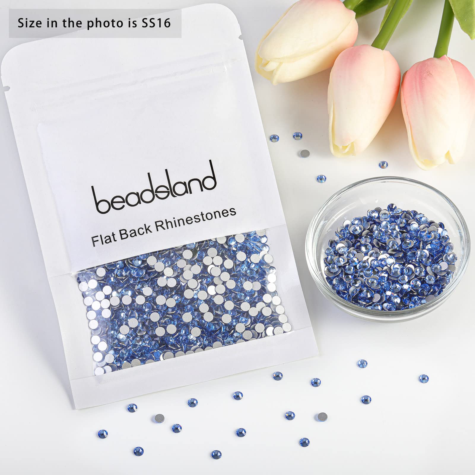 Beadsland rhinestones versatile for nail art, face art, and accessories
