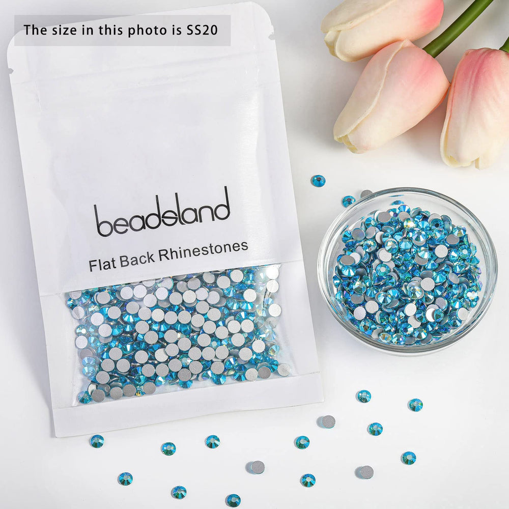 Beadsland rhinestones suitable for crafts, clothing, nails, and accessories.