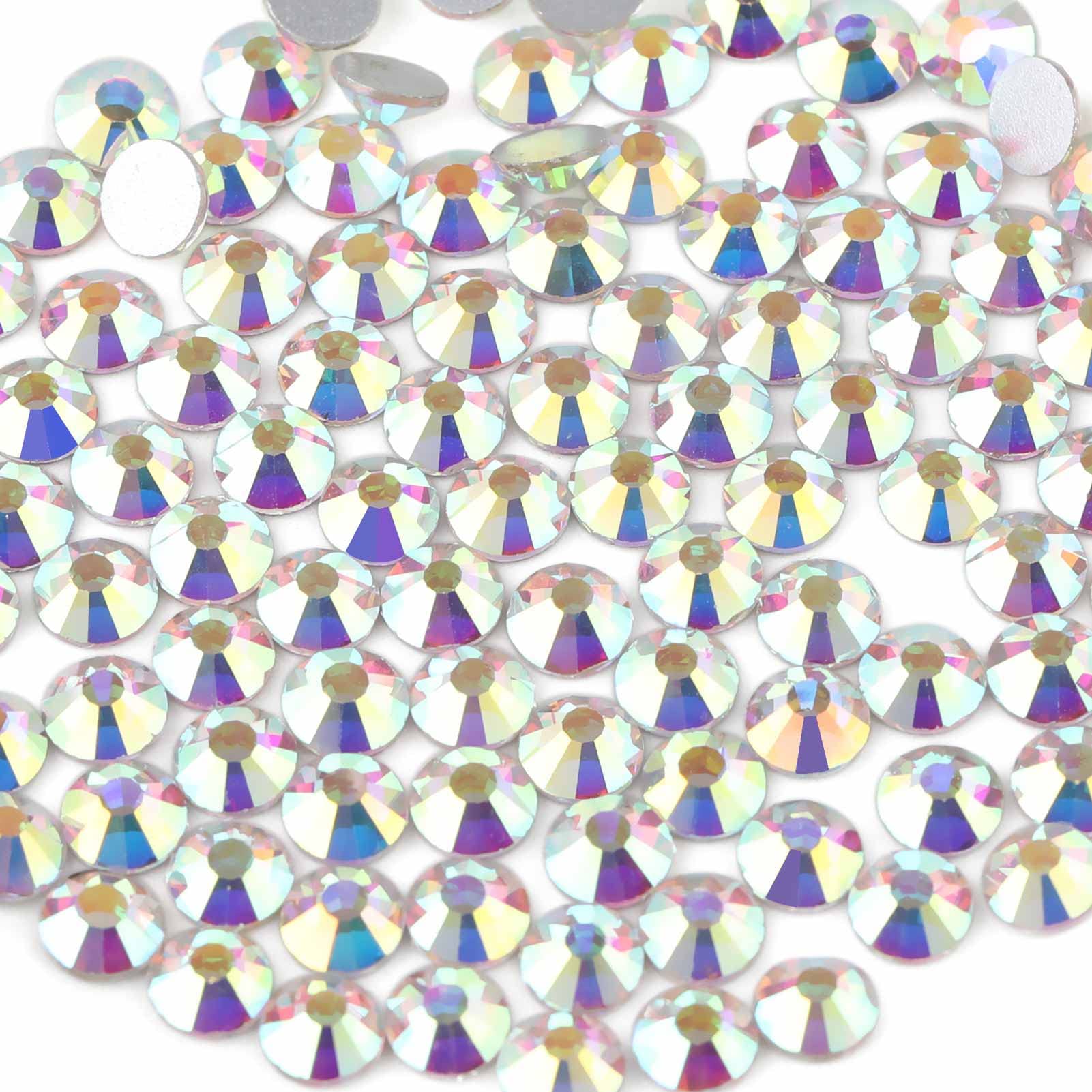 Beadsland crystal AB rhinestones SS30 flatback for crafts and outfits