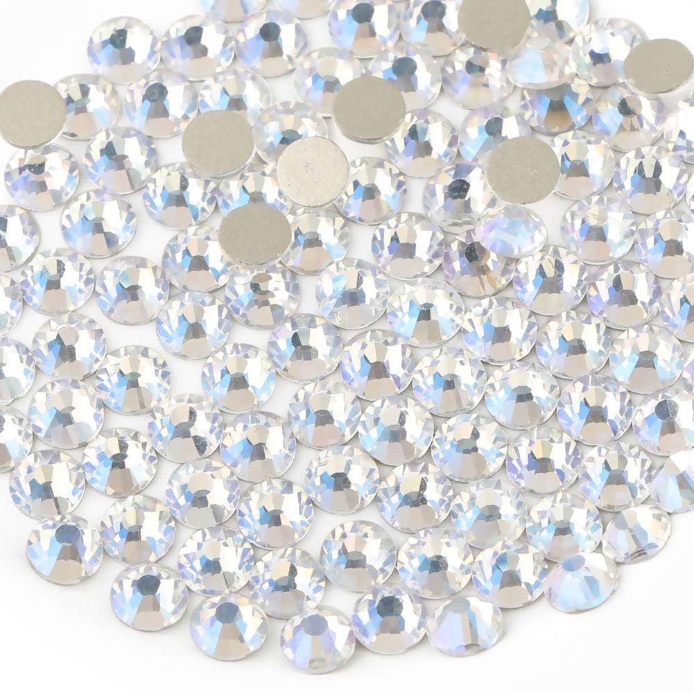 BEADSLAND flatback glass rhinestones close-up for precise craft decorating.