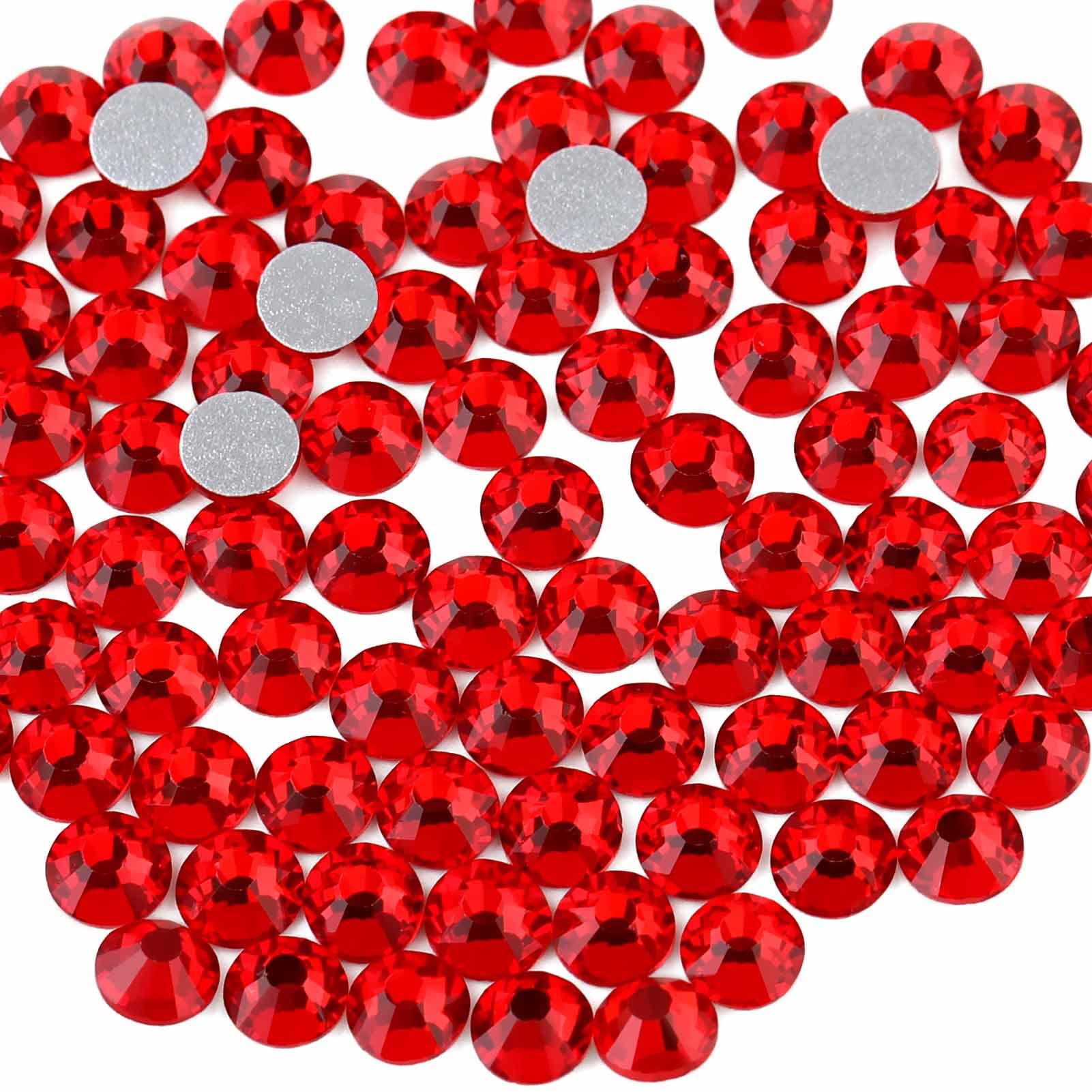 Beadsland flat-back glass rhinestones close-up showing facets for premium look