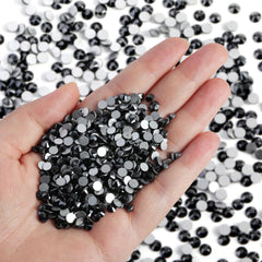 Beadsland flatback rhinestones closeup showing sharp cuts and high clarity for nails.