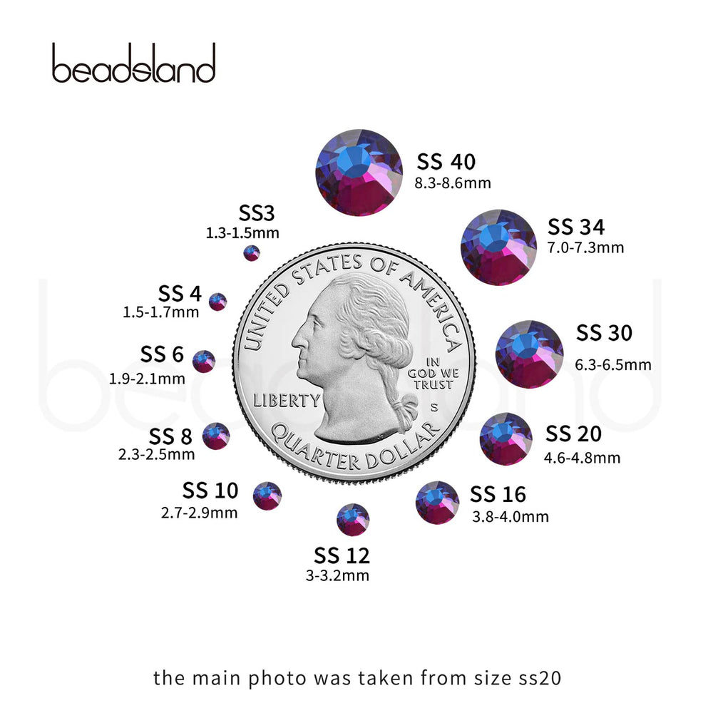 BEADSLAND blue volcano gems for clothes, bags, and accessories decoration