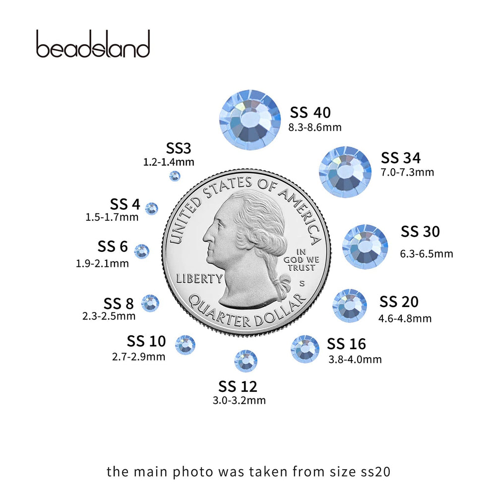 Beadsland flatback rhinestones require glue for easy DIY projects