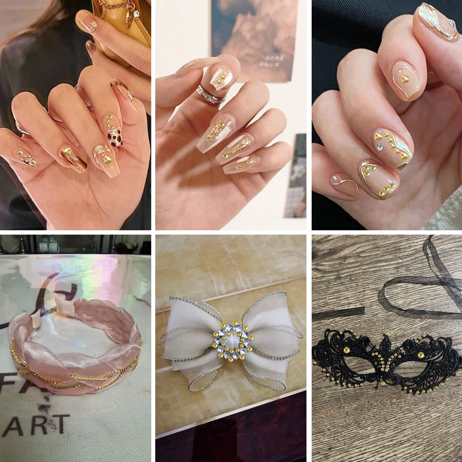 Beadsland sunlit rhinestones enhance accessories, bags, and shoes.