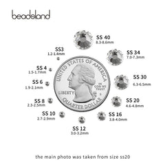 Beadsland ss16 flatback rhinestones perfect for nail art embellishment