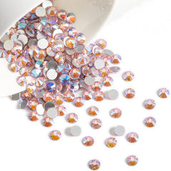 Beadsland nail art rhinestones applied on nails for dazzling designs.